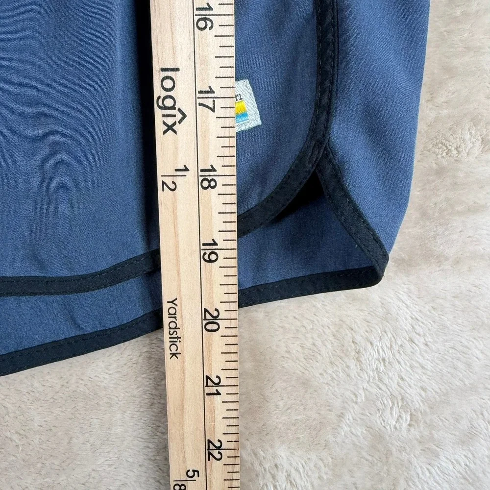 Vuori Men's Athletic Shorts‎ Blue Elastic Waist Drawstring Pockets Size XL